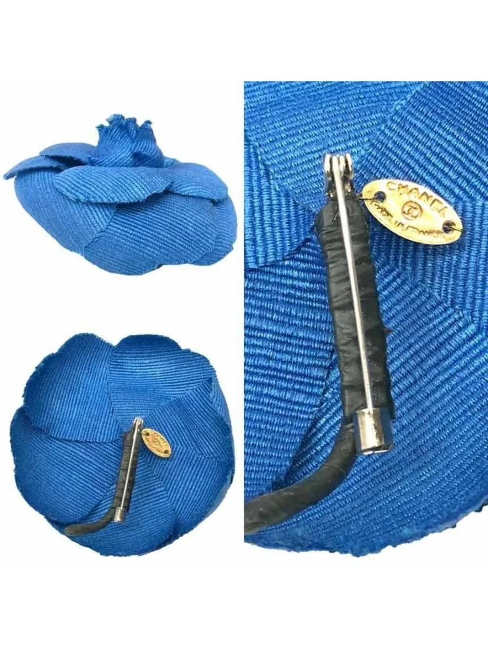 Chanel Camellia Corsage Blue